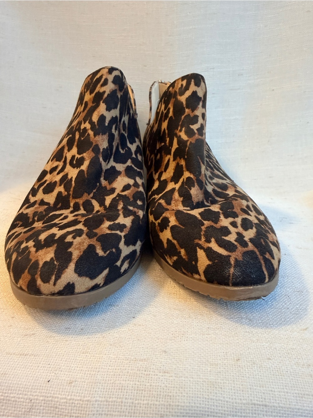 Kenneth Cole Reaction Side Way Leopard Booties Women’s 8.5 Pointed Toe - Picture 6 of 9